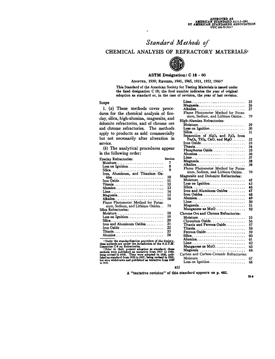 ASTM C18 - 60 scan.pdf_第1页