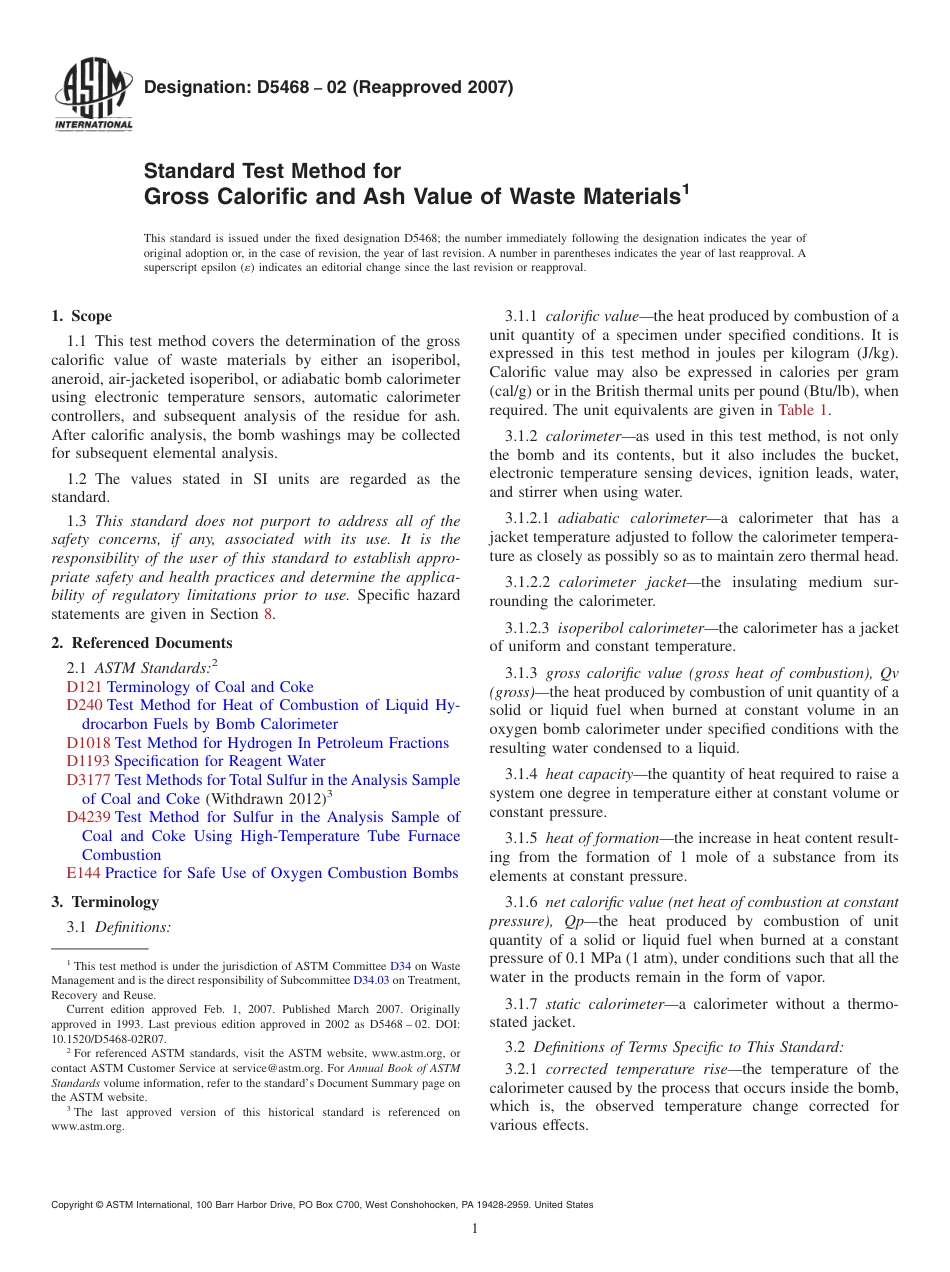 ASTM D5468 - 02 (2007).pdf_第1页