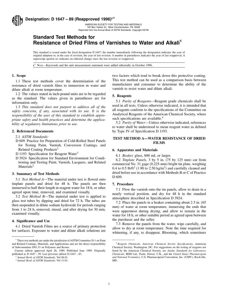ASTM D1647 - 89 (1996)e1.pdf_第1页
