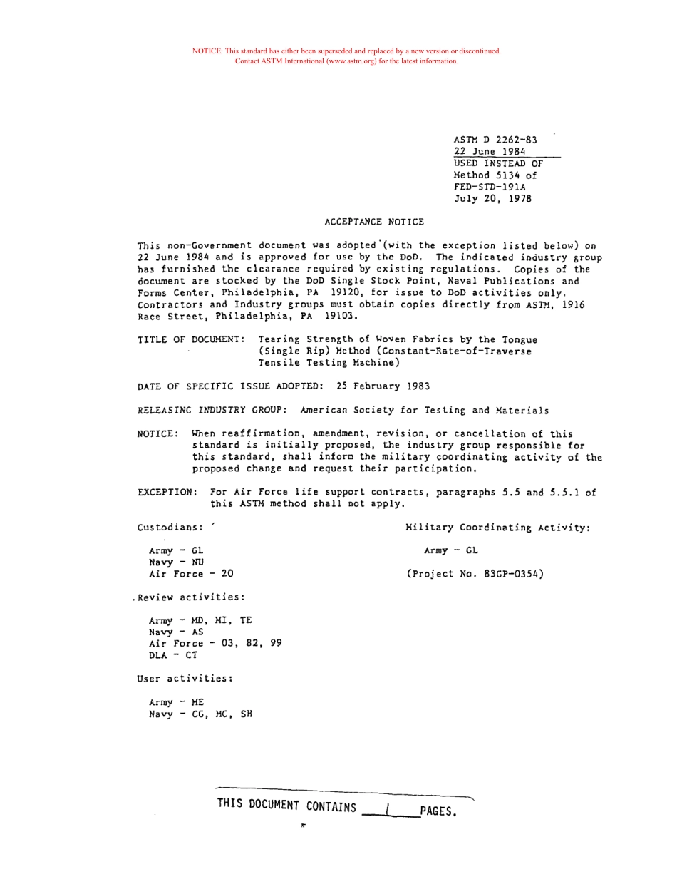 ASTM D2262 - 83 scan.pdf_第1页