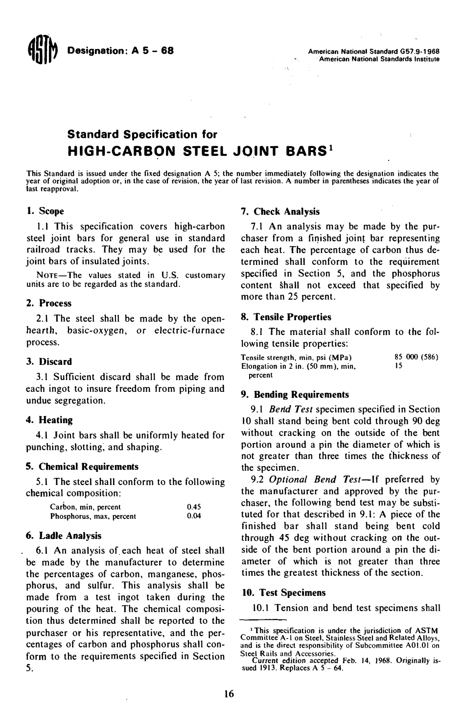 ASTM A5 - 68 scan.pdf_第1页