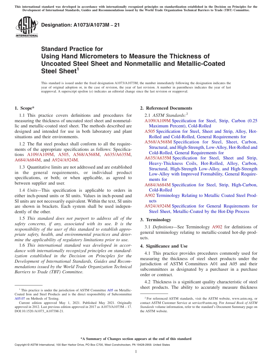 ASTM A1073 - A 1073M - 21.pdf_第1页