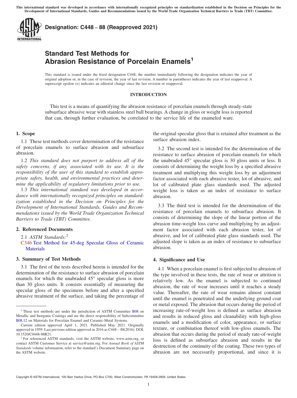 ASTM C448 - 88 (2021).pdf_第1页