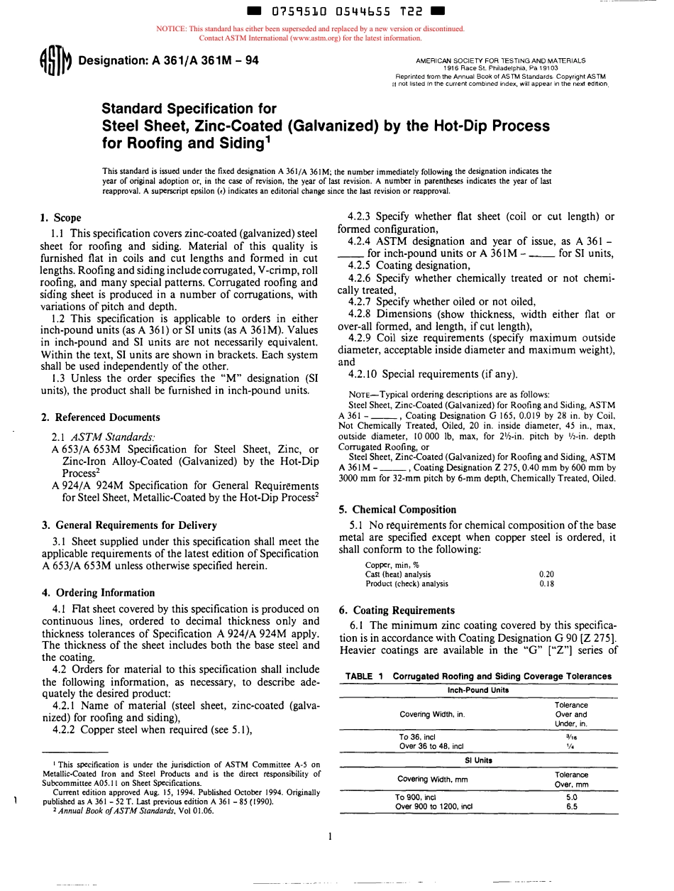 ASTM A361 - A 361M - 94 scan.pdf_第1页