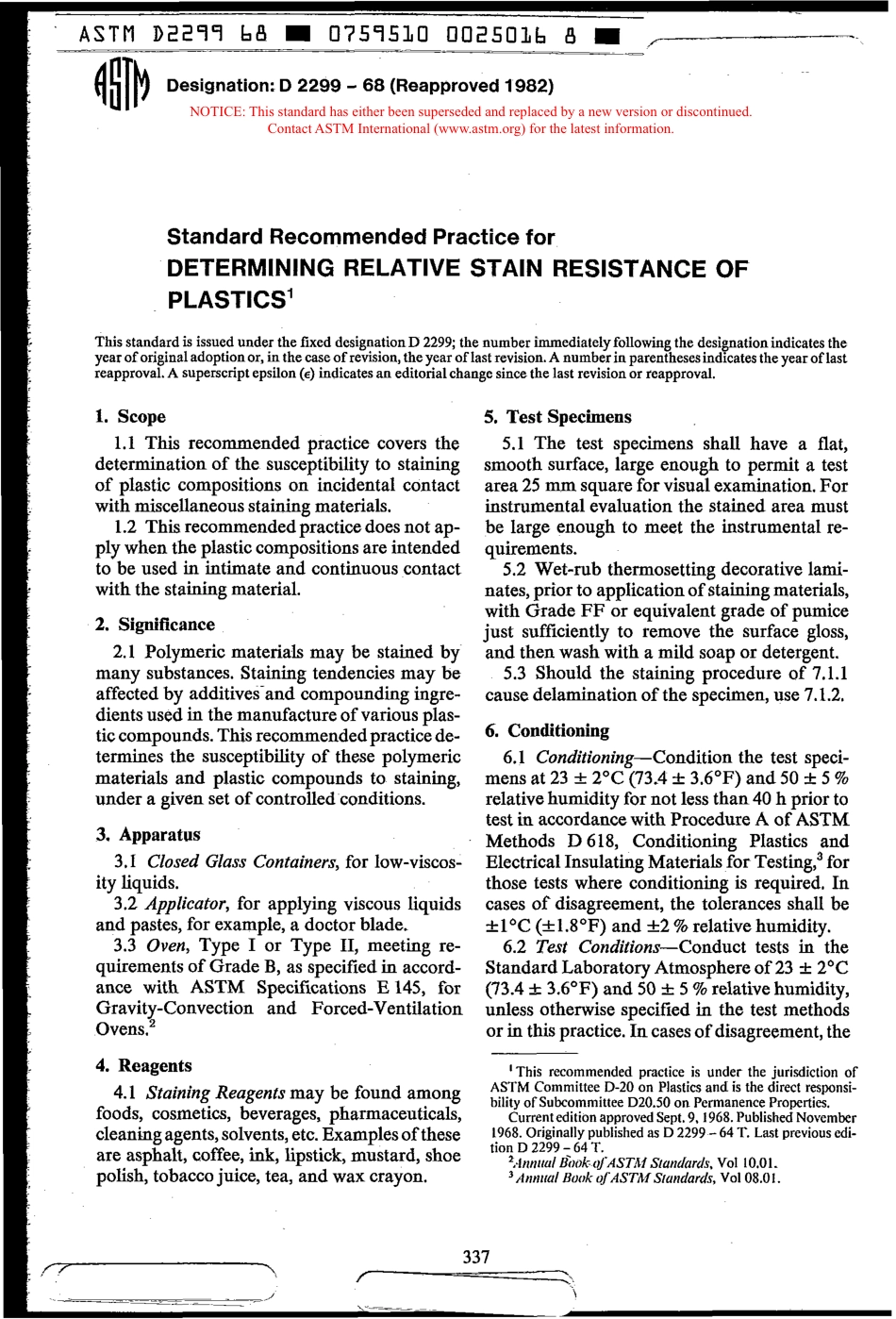 ASTM D2299 - 68 (1982) scan.pdf_第1页