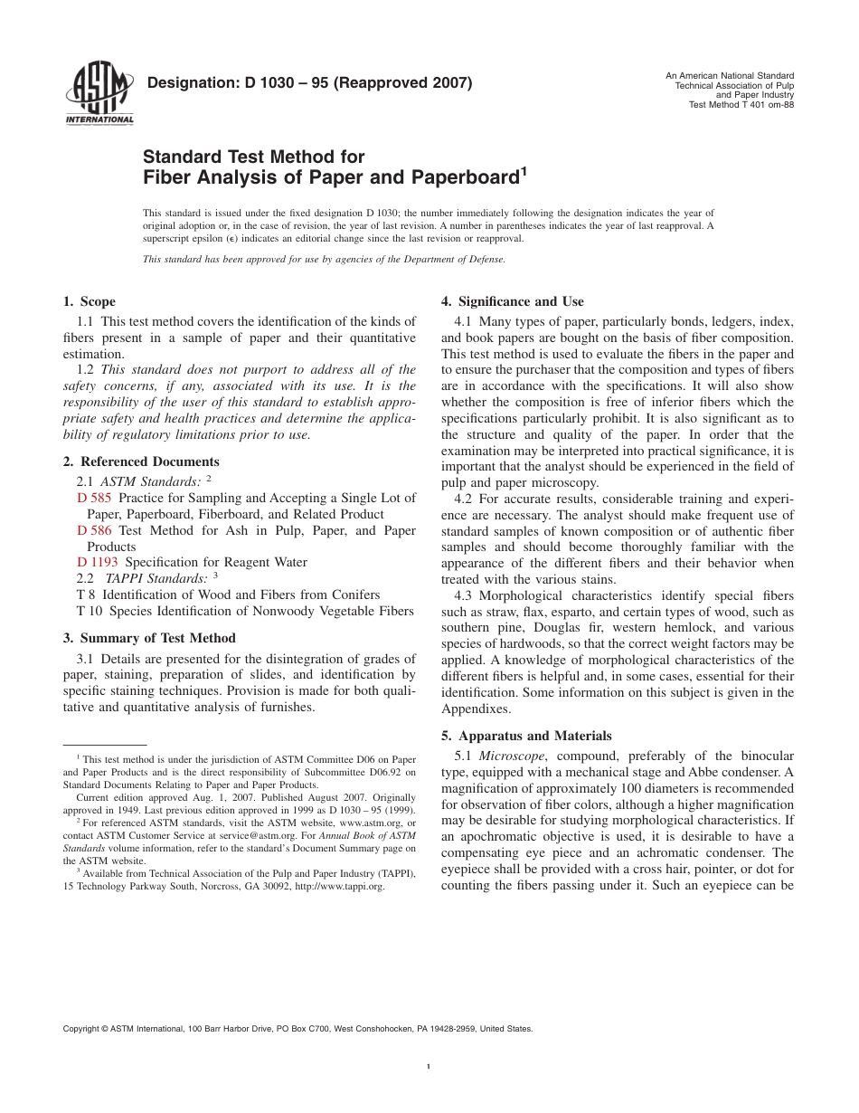 ASTM D1030 - 95 (2007).pdf_第1页