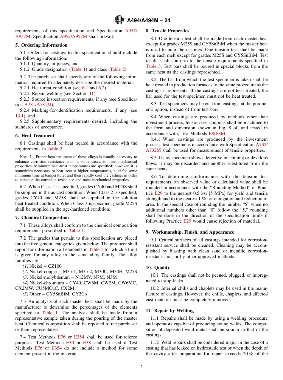 ASTM A494 - A 494M - 24.pdf_第2页