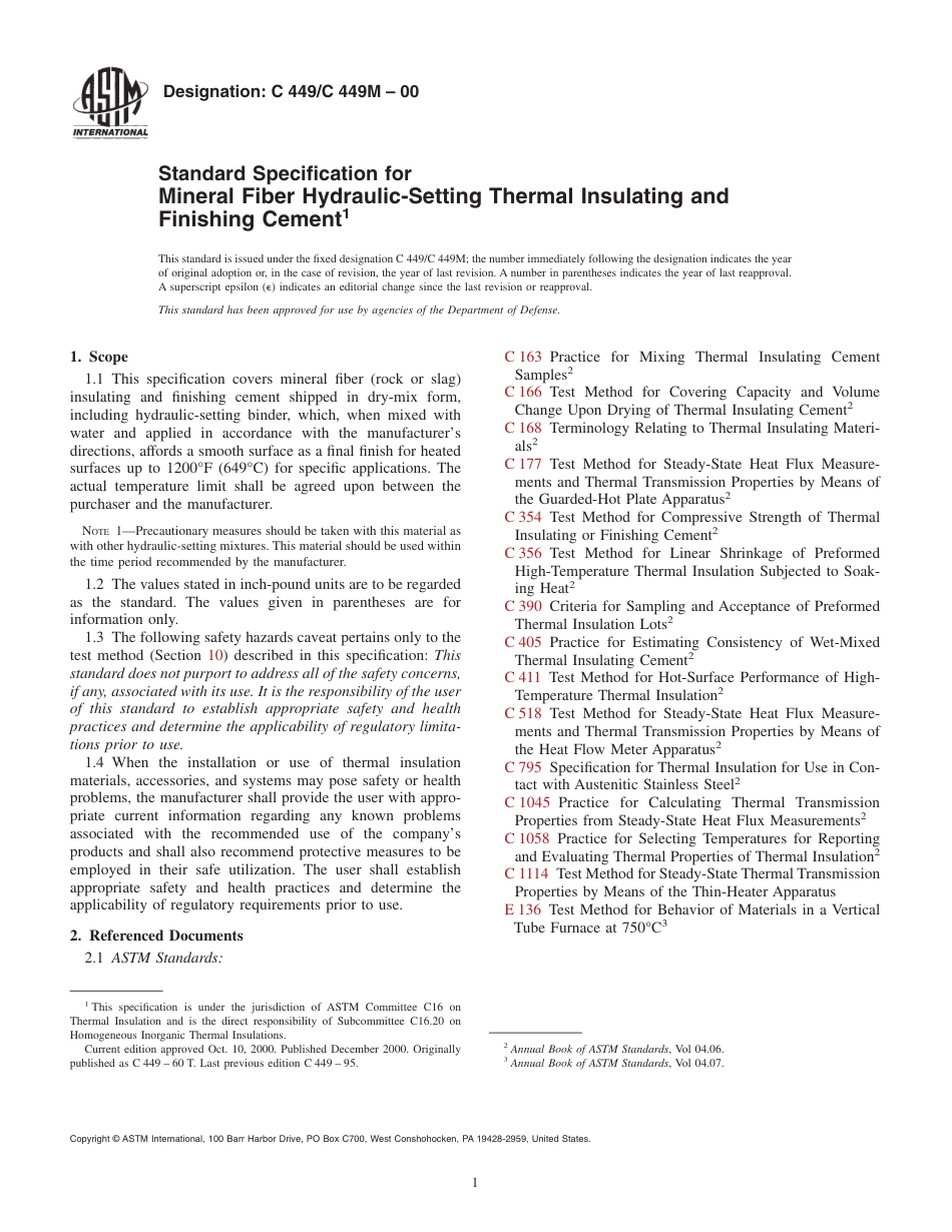 ASTM C449 - C 449M - 00.pdf_第1页