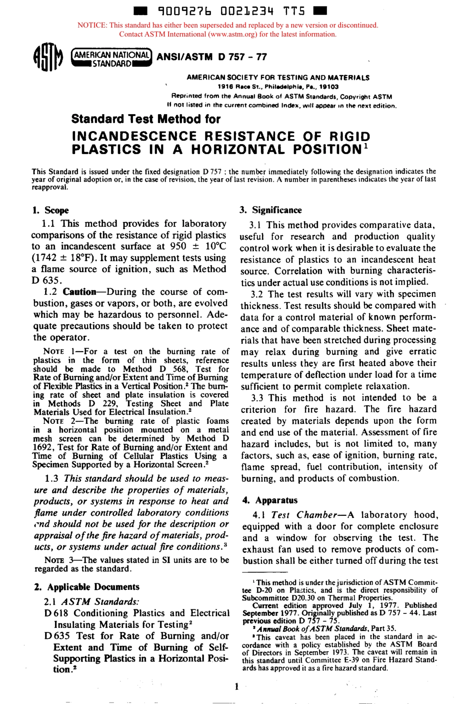 ASTM D757 - 77 scan.pdf_第1页