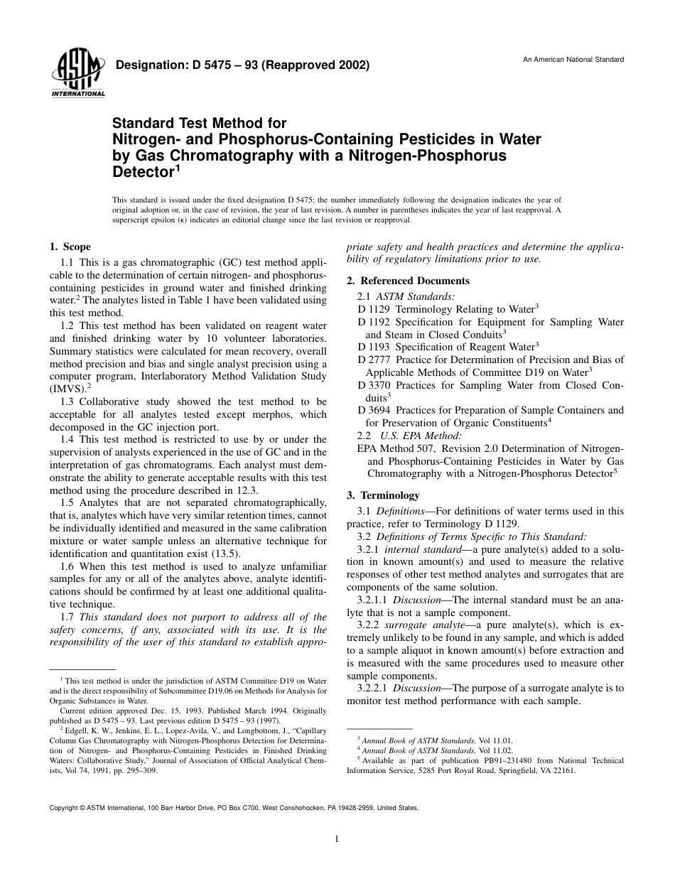 ASTM D5475 - 93 (2002).pdf_第1页