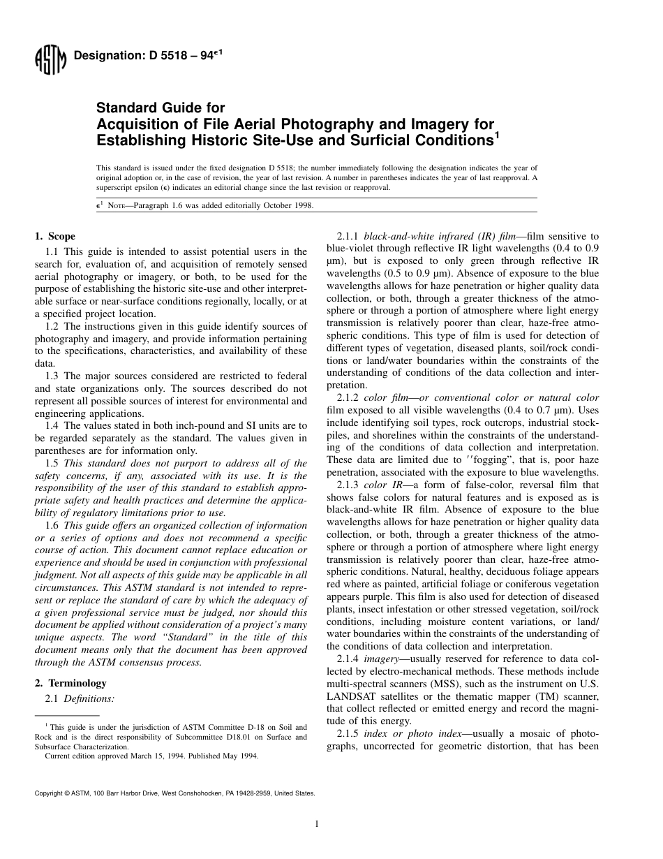 ASTM D5518 - 94e1.pdf_第1页