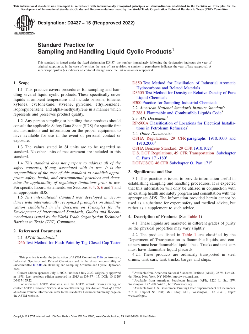 ASTM D3437 - 15 (2022).pdf_第1页
