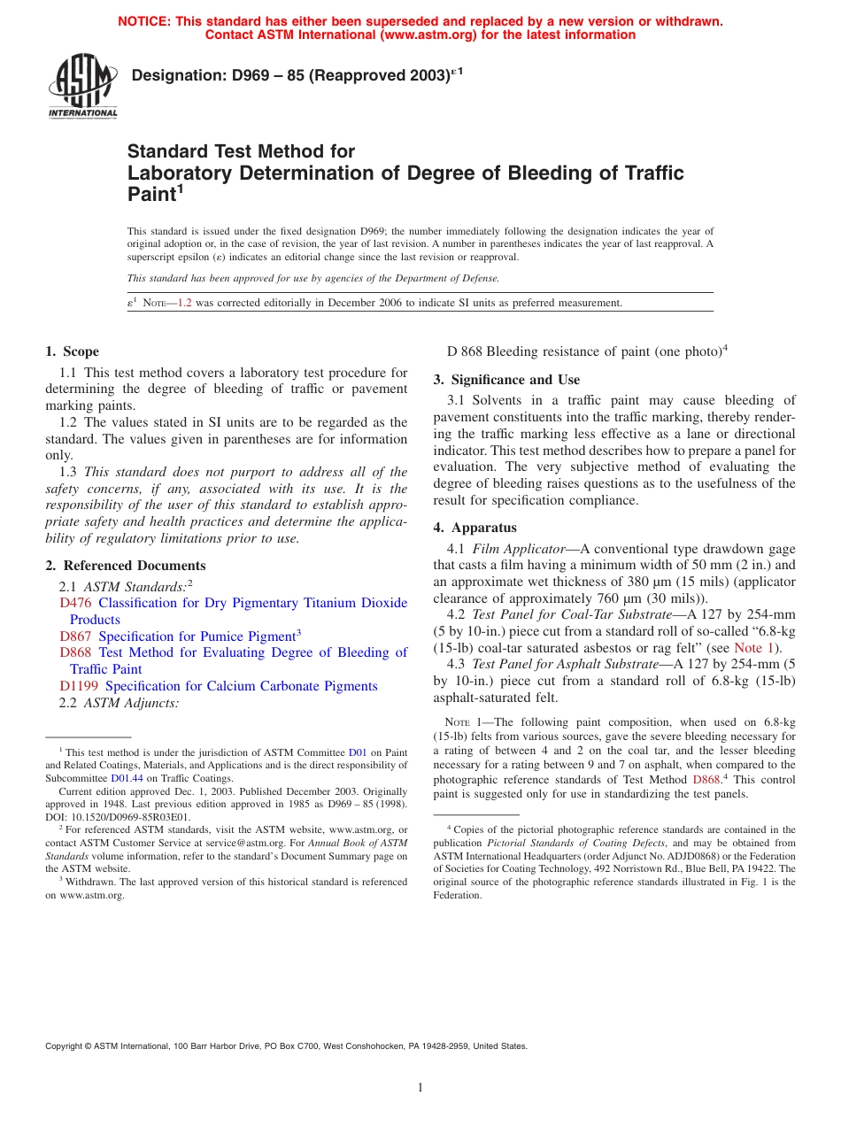 ASTM D969 - 85 (2003)e1.pdf_第1页