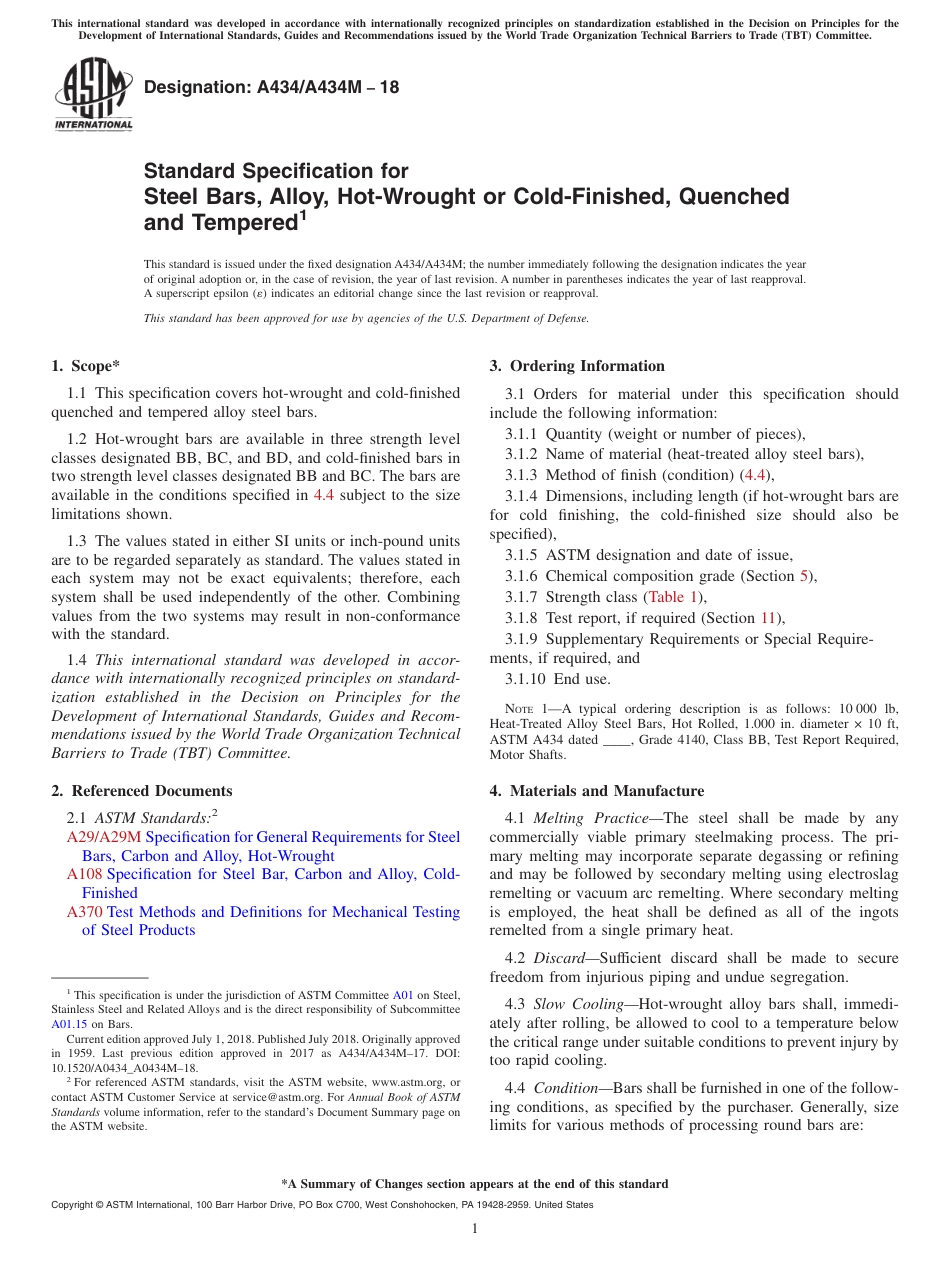 ASTM A434 - A 434M - 18.pdf_第1页
