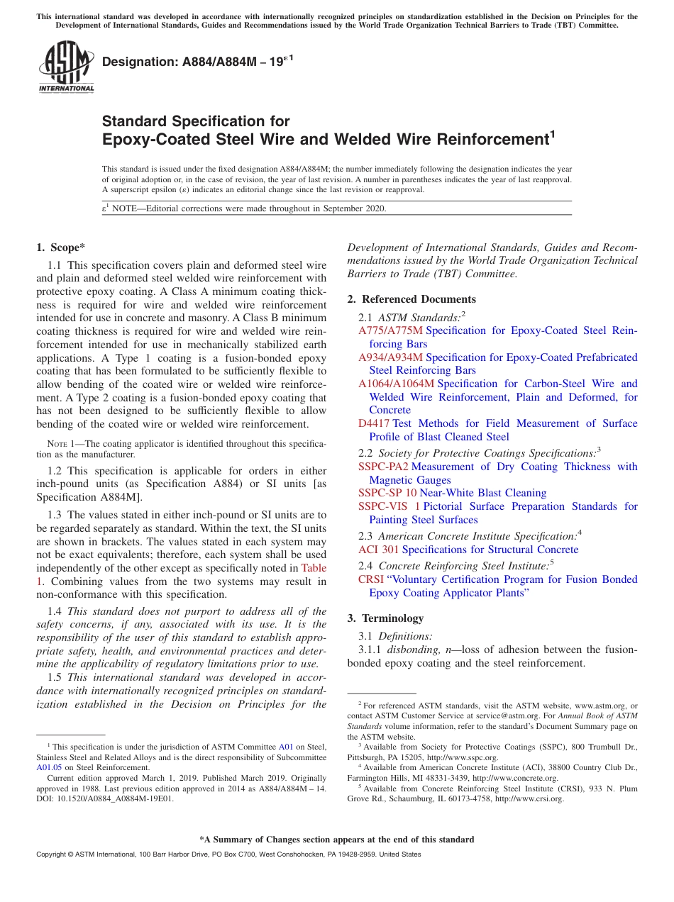 ASTM A884 - A 884M - 19e1.pdf_第1页
