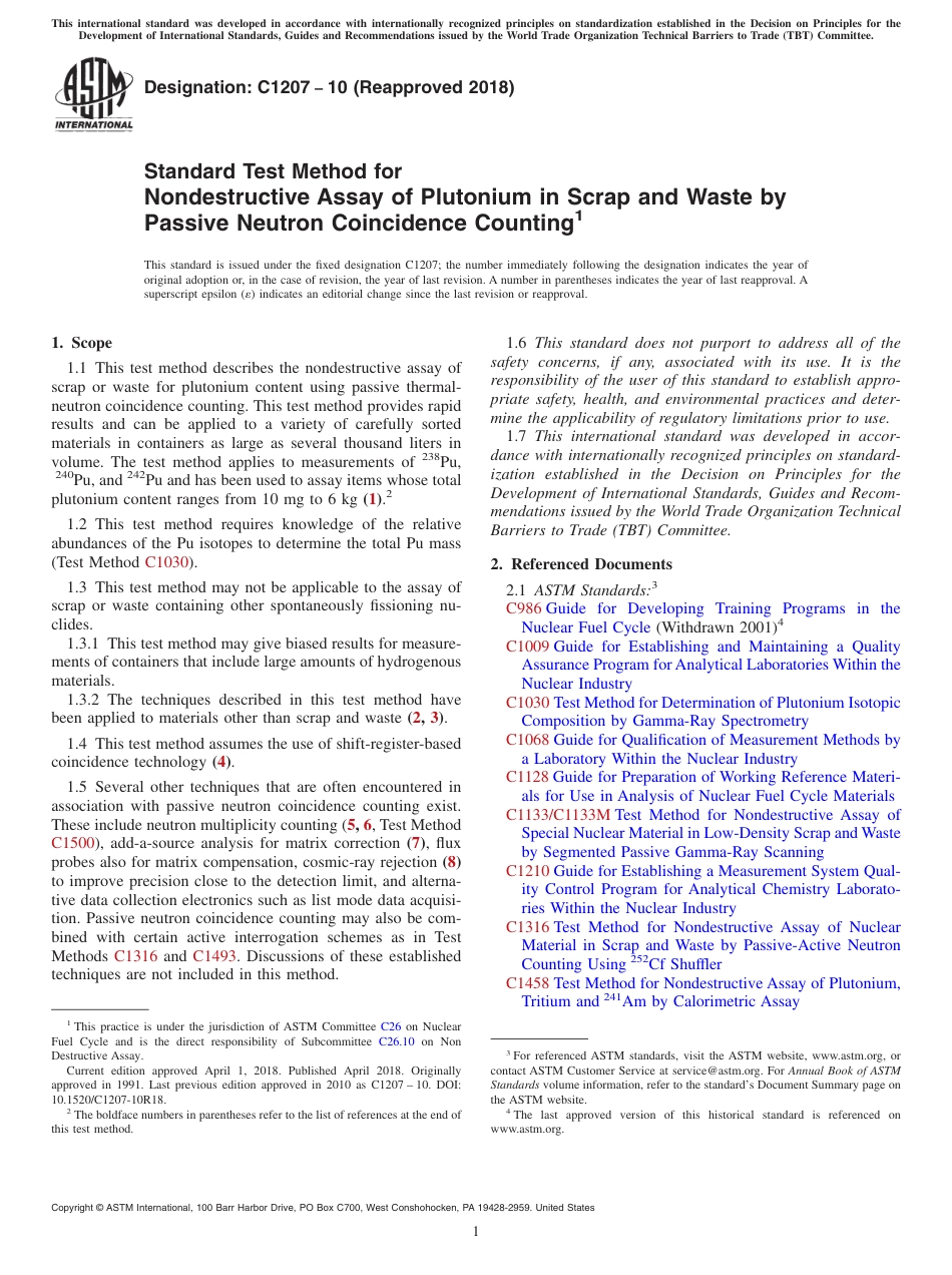 ASTM C1207 - 10 (2018).pdf_第1页
