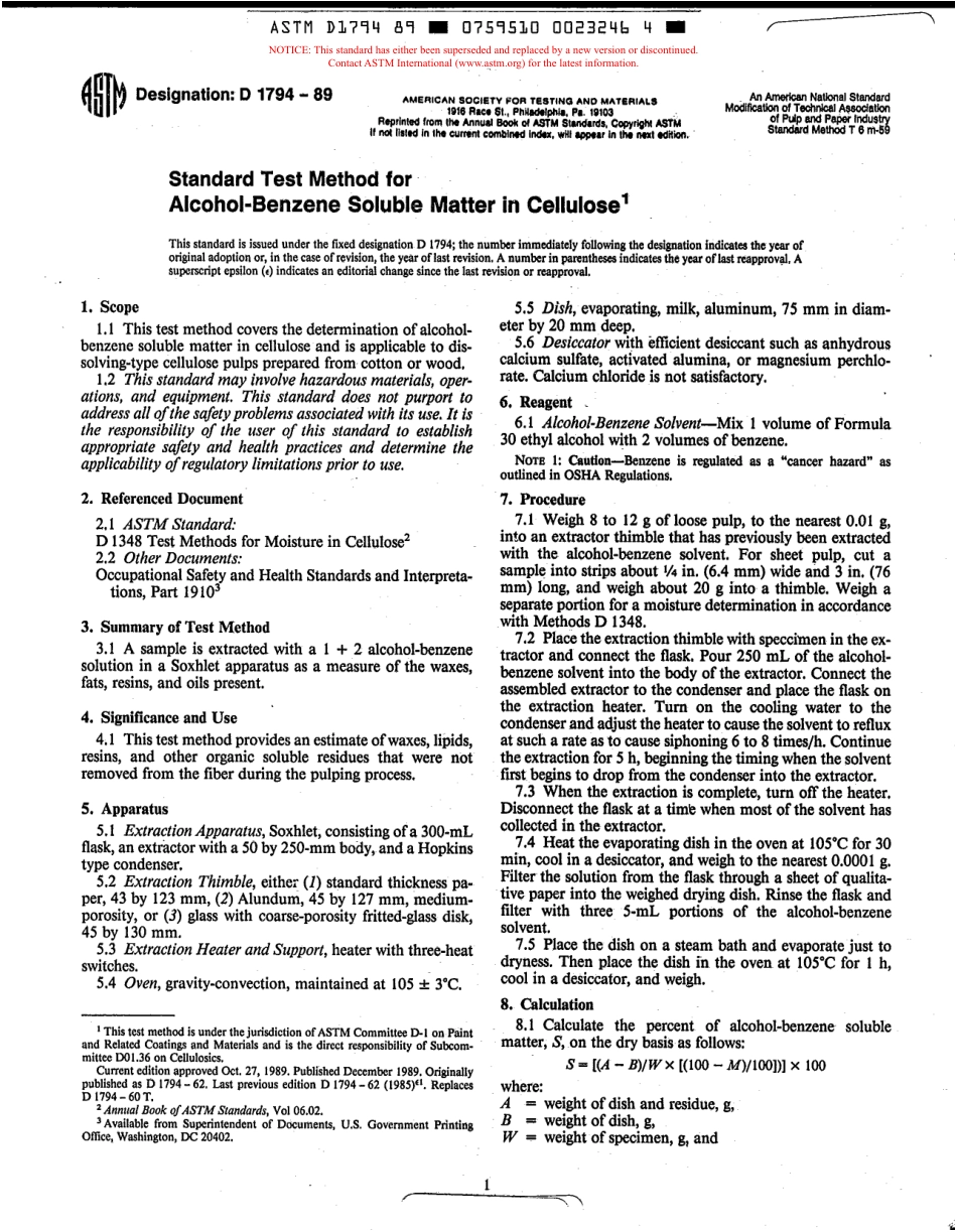 ASTM D1794 - 89 scan.pdf_第1页