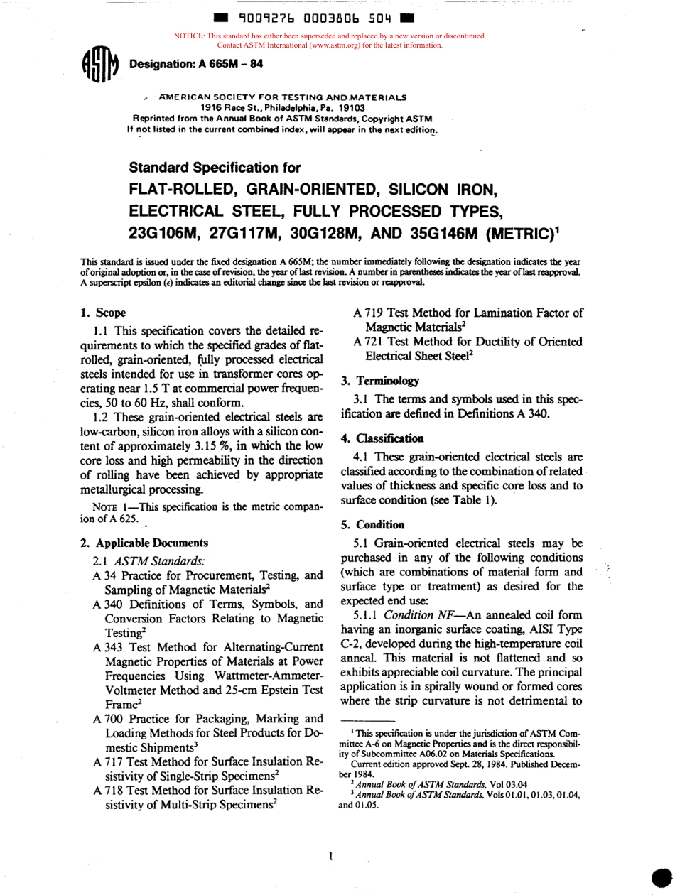 ASTM A665M - 84 scan.pdf_第1页