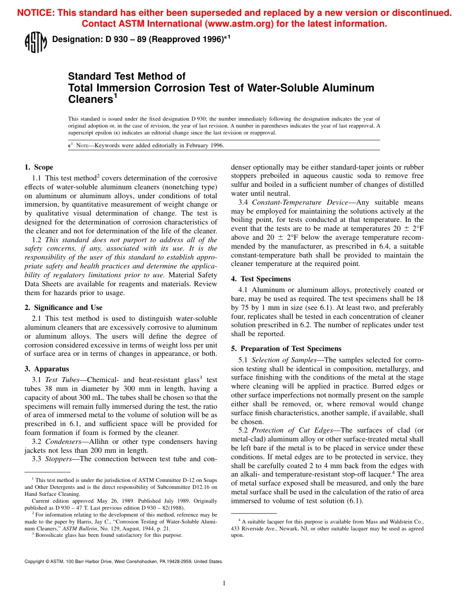 ASTM D930 - 89 (1996)e1.pdf_第1页