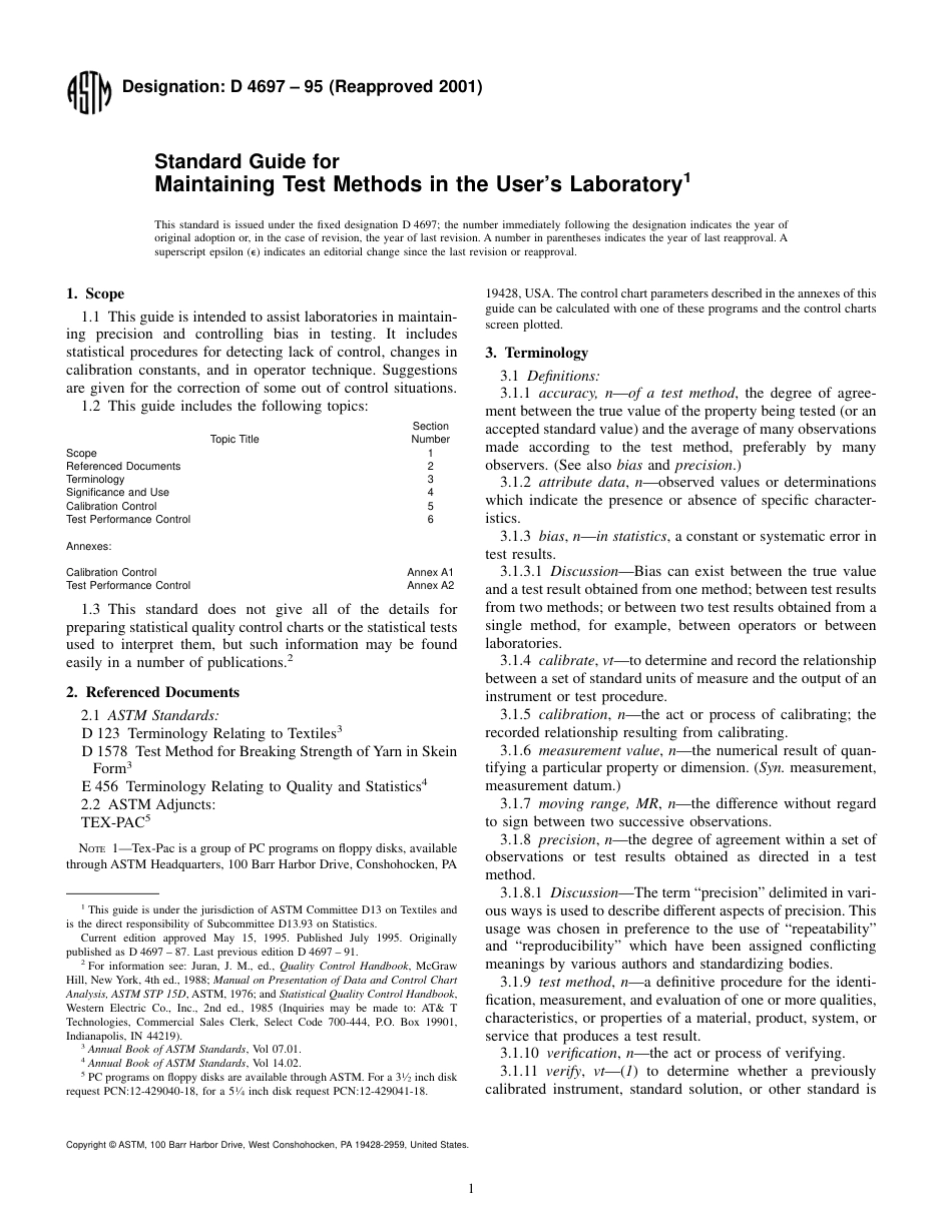 ASTM D4697 - 95 (2001).pdf_第1页
