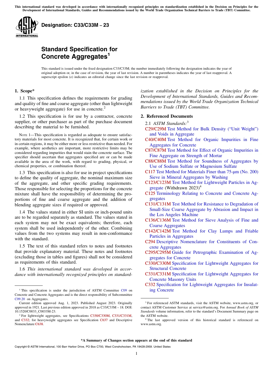 ASTM C33 - C 33M - 23.pdf_第1页