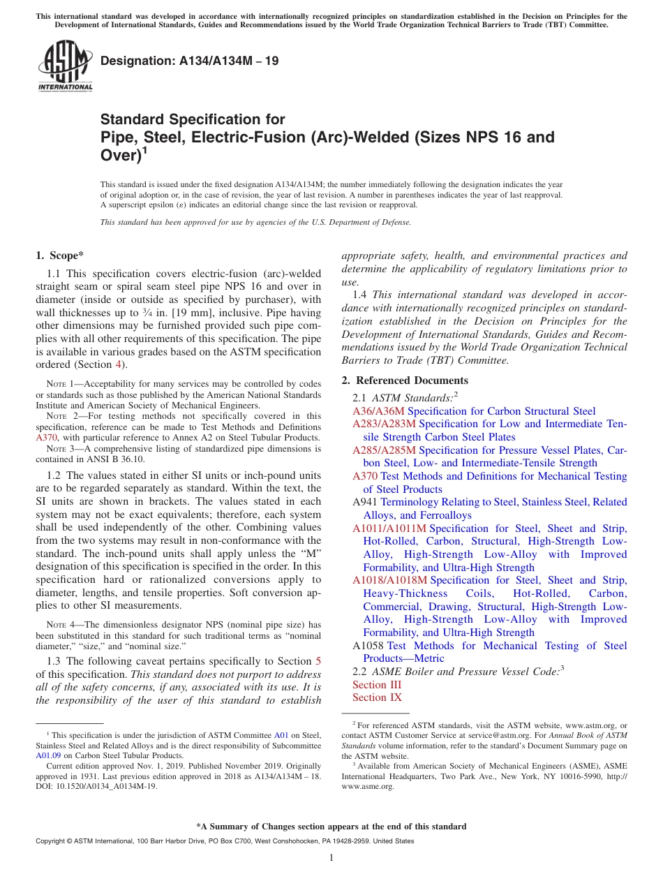 ASTM A134 - A 134M - 19.pdf_第1页