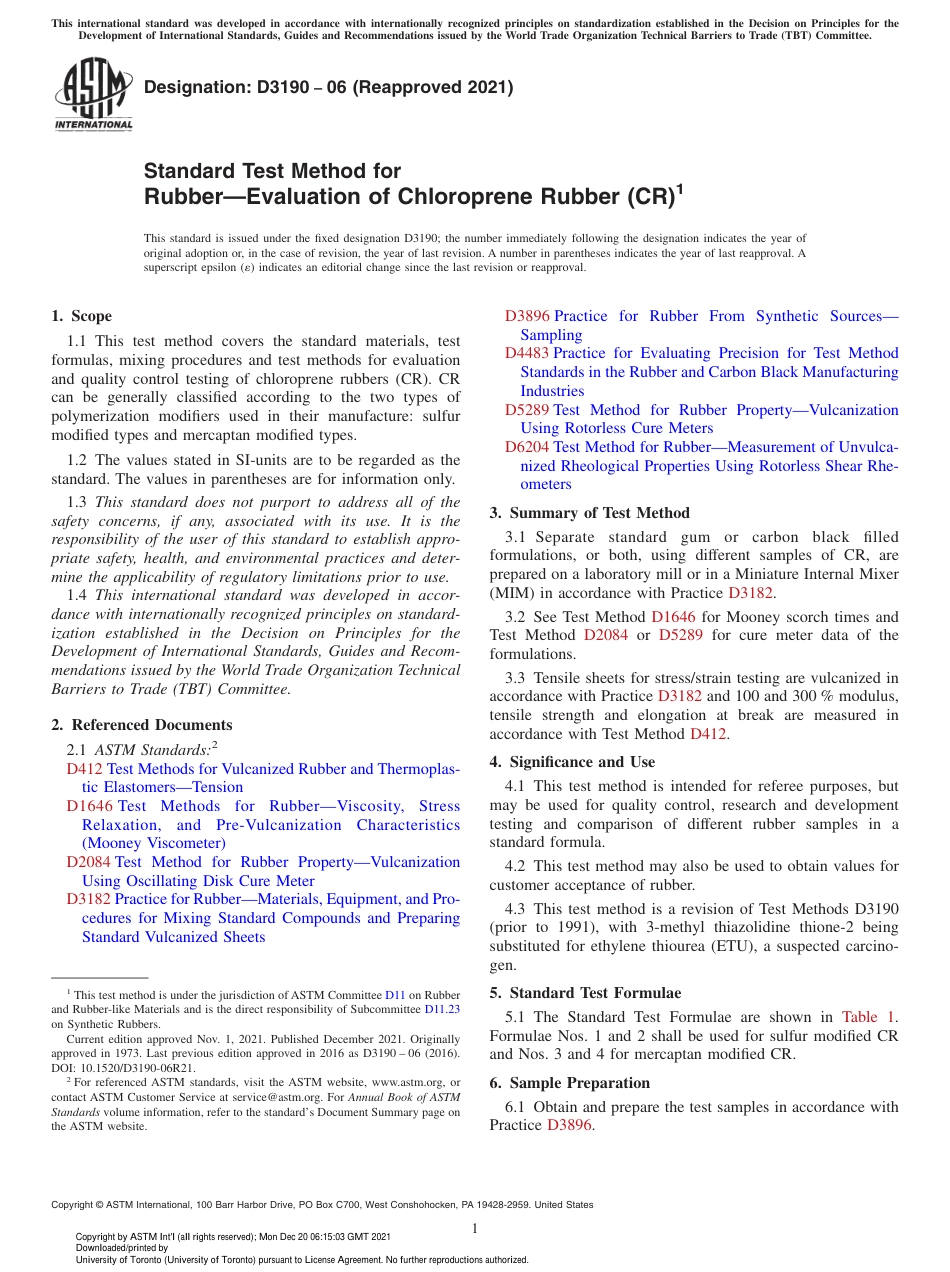 ASTM D3190 - 06 (2021).pdf_第1页