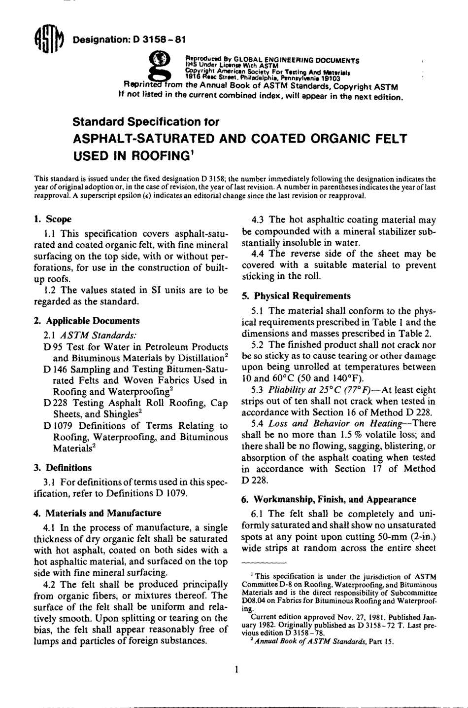 ASTM D3158 - 81 scan.pdf_第1页