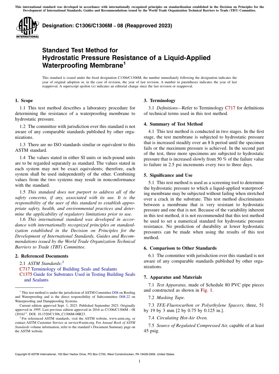 ASTM C1306 - C 1306M - 08 (2023).pdf_第1页