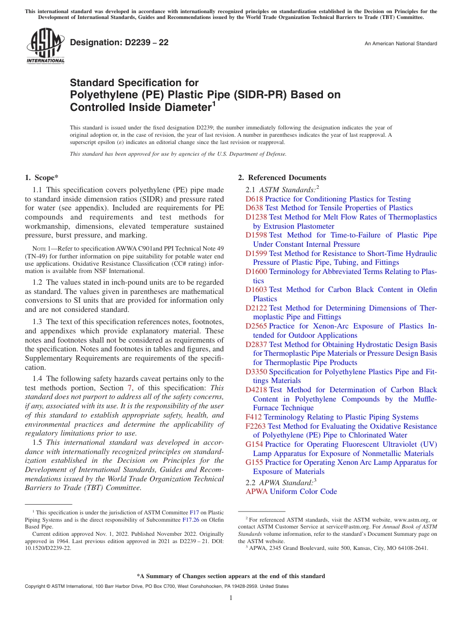 ASTM D2239 - 22.pdf_第1页