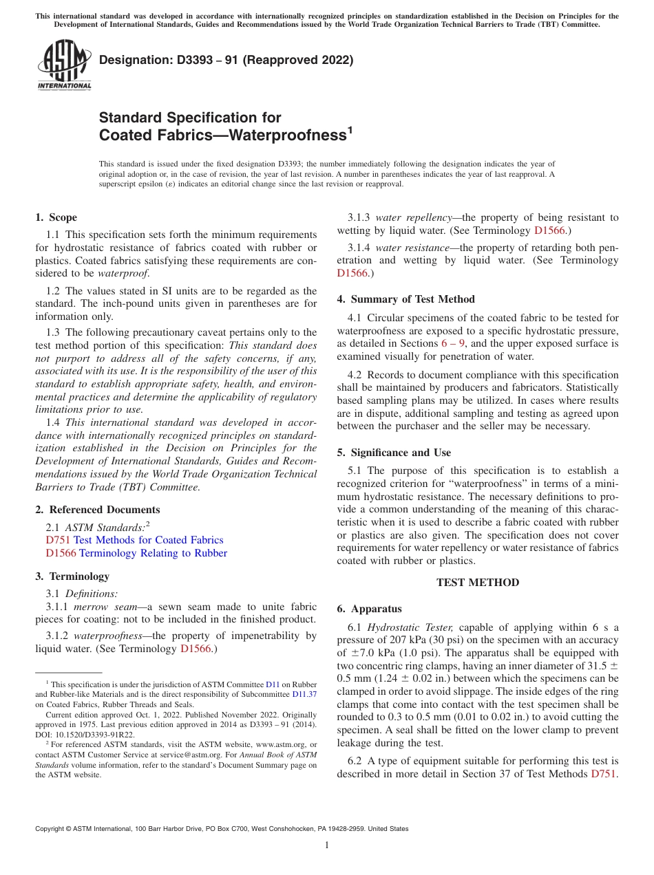 ASTM D3393 - 91 (2022).pdf_第1页