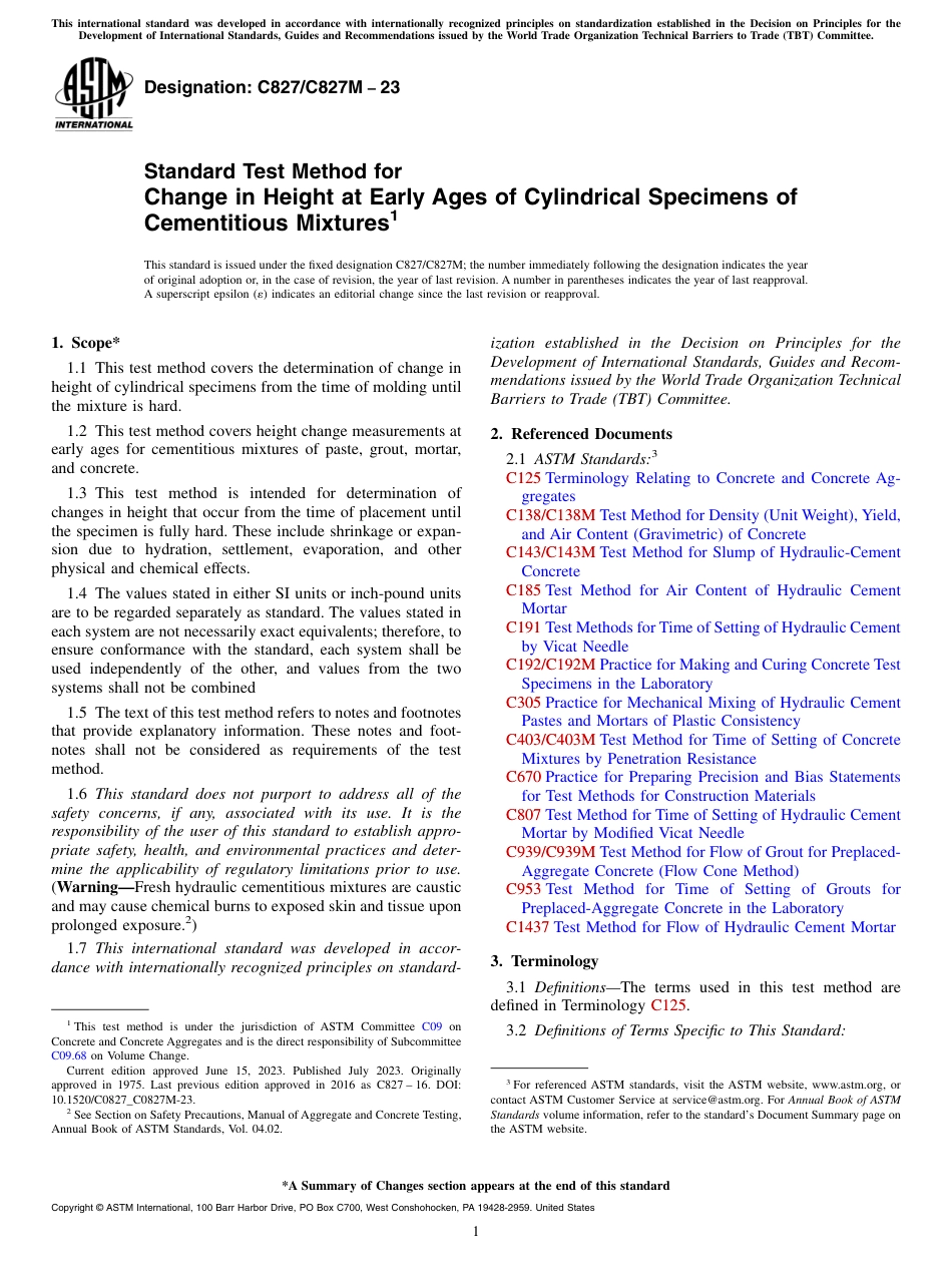 ASTM C827 - C 827M - 23.pdf_第1页