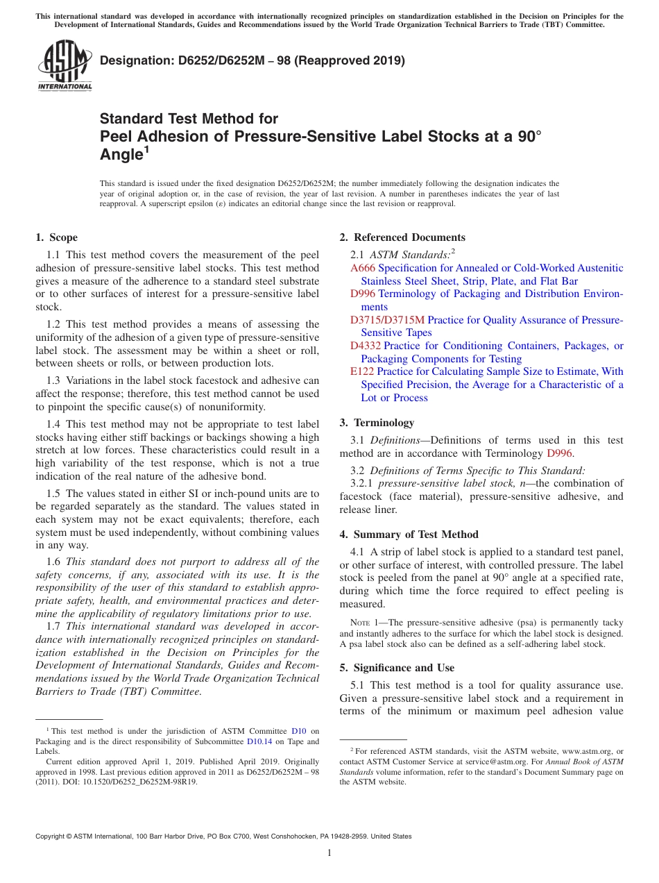 ASTM D6252 - D 6252M - 98 (2019).pdf_第1页