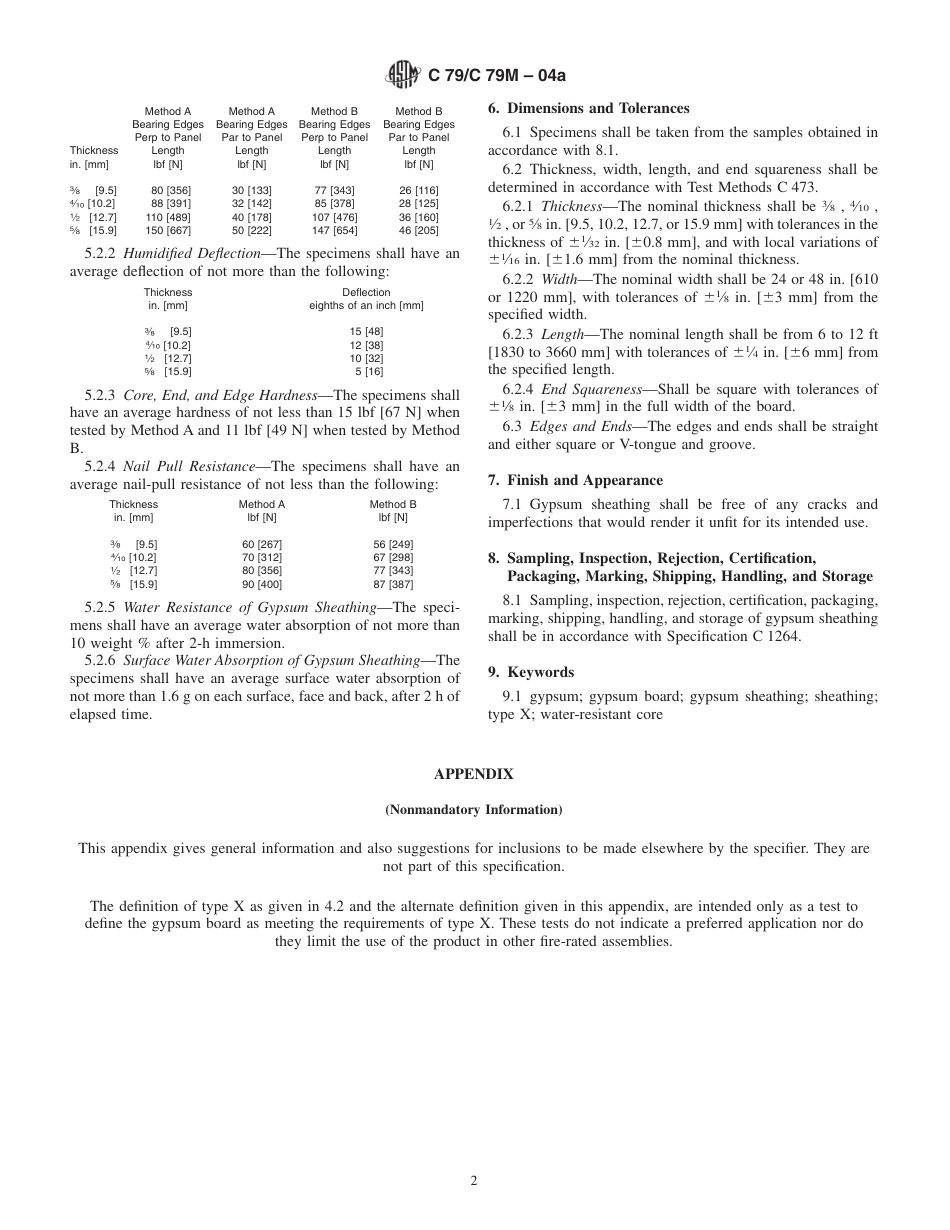 ASTM C79 - C 79M - 04a.pdf_第2页