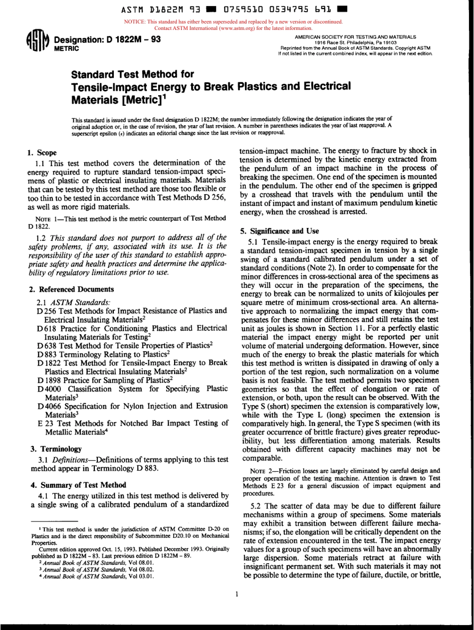 ASTM D1822M - 93 scan.pdf_第1页