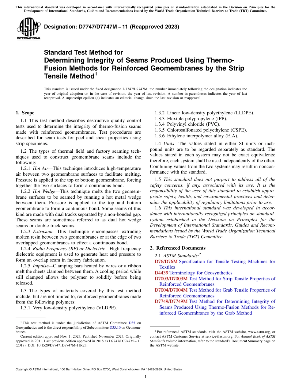 ASTM D7747 - D 7747M - 11 (2023).pdf_第1页