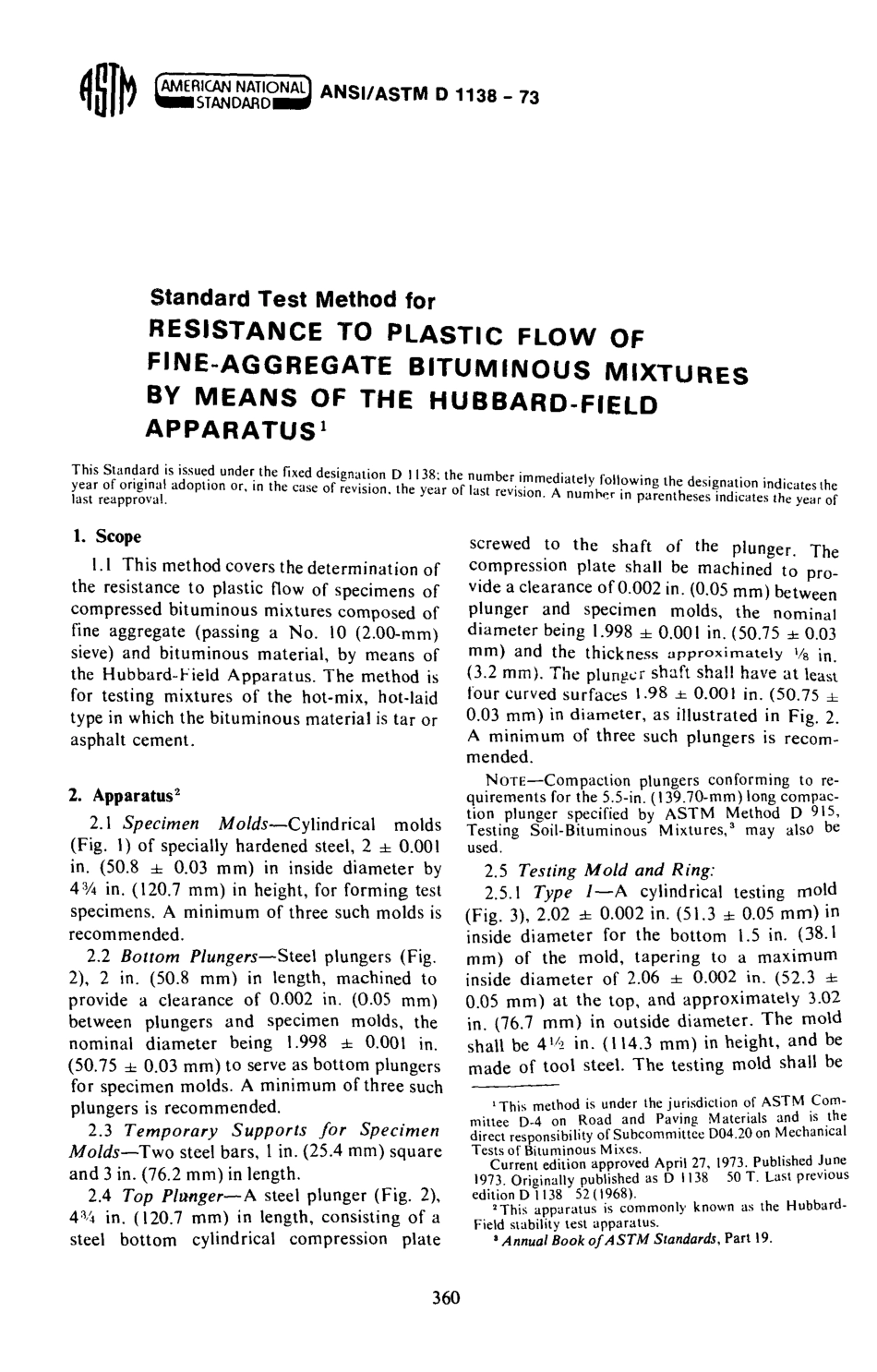 ASTM D1138 - 73 scan.pdf_第1页