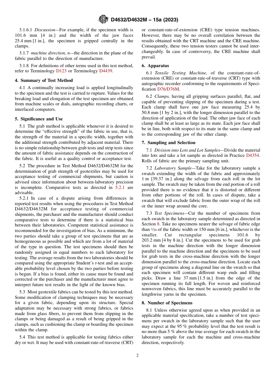 ASTM D4632 - D 4632M - 15a (2023).pdf_第2页