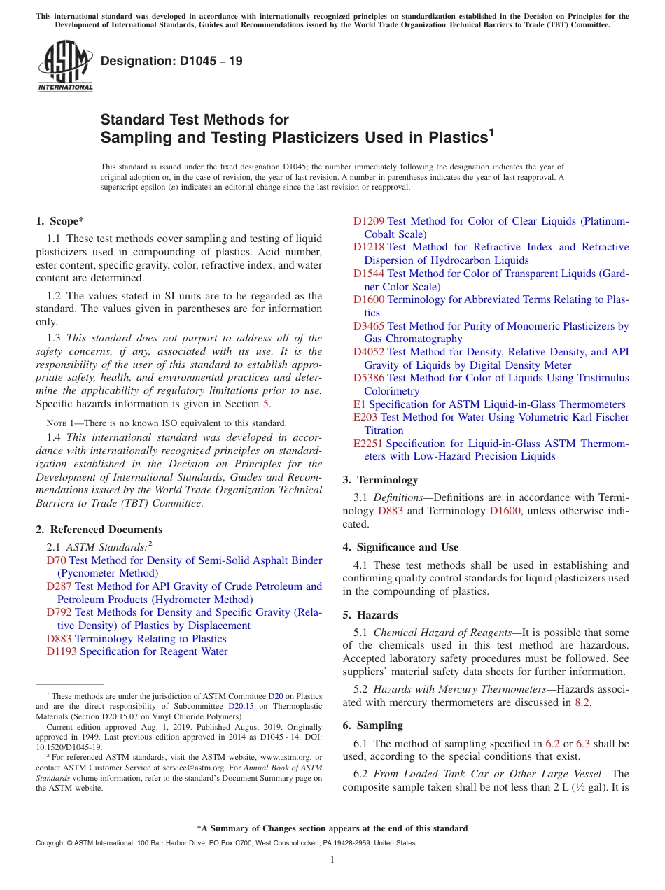 ASTM D1045 - 19.pdf_第1页