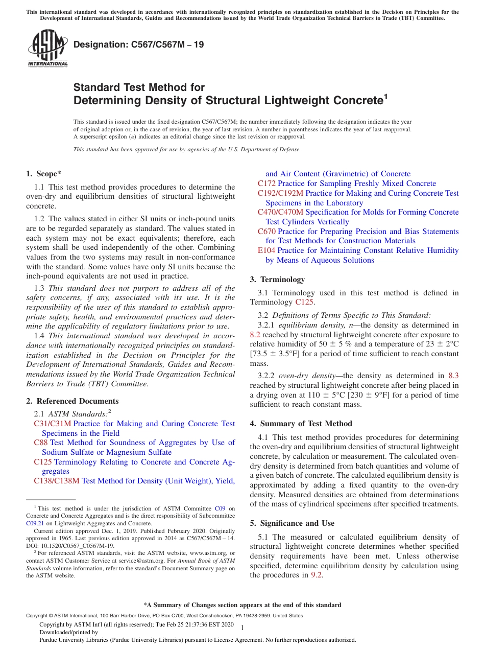 ASTM C567 - C 567M - 19.pdf_第1页