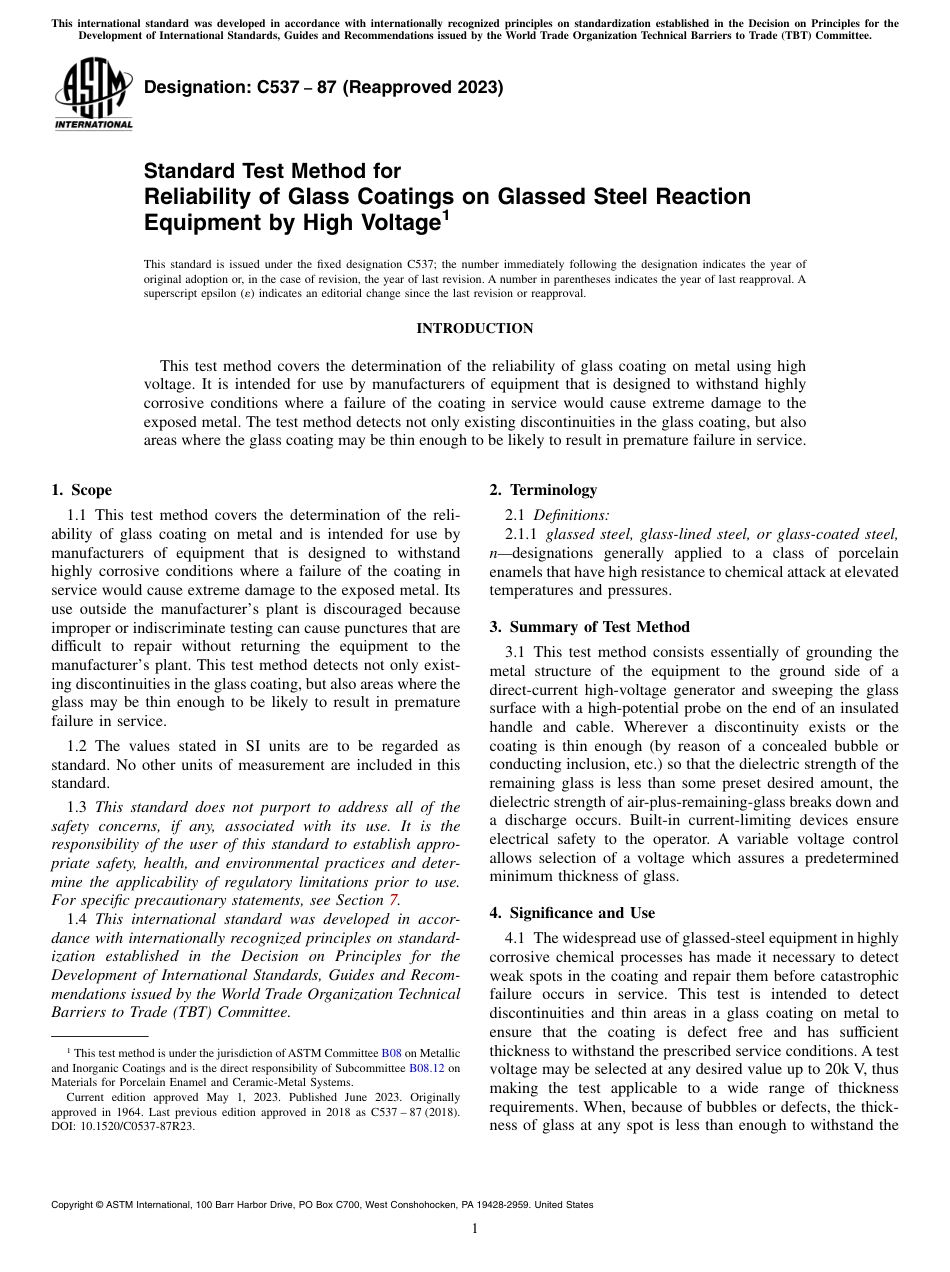 ASTM C537 - 87 (2023).pdf_第1页