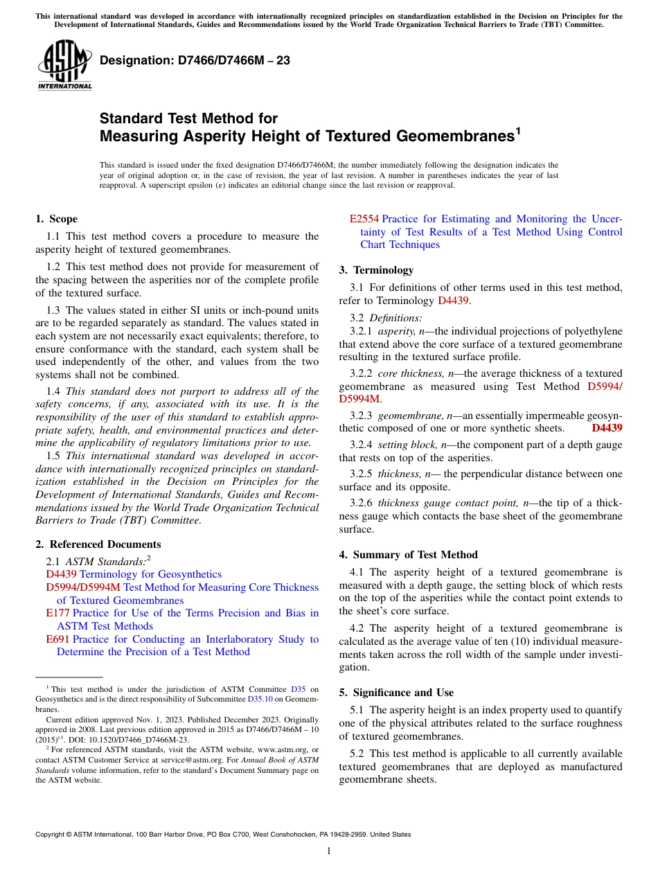 ASTM D7466 - D 7466M - 23.pdf_第1页