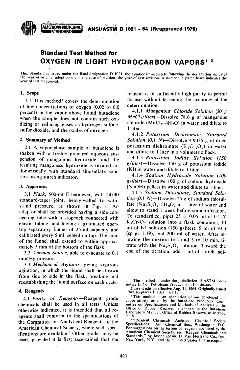 ASTM D1021 - 64 (1976) scan.pdf_第1页