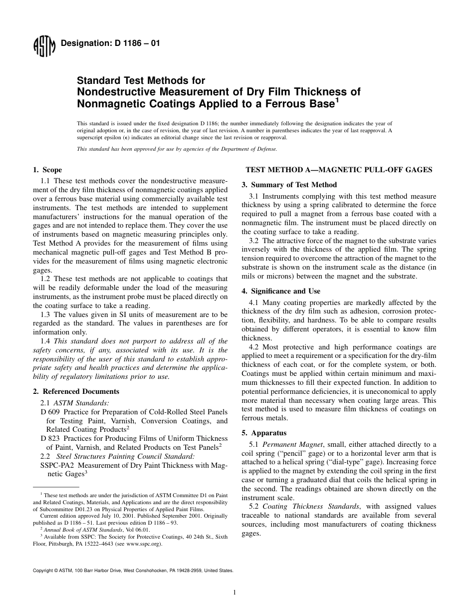 ASTM D1186 - 01.pdf_第1页