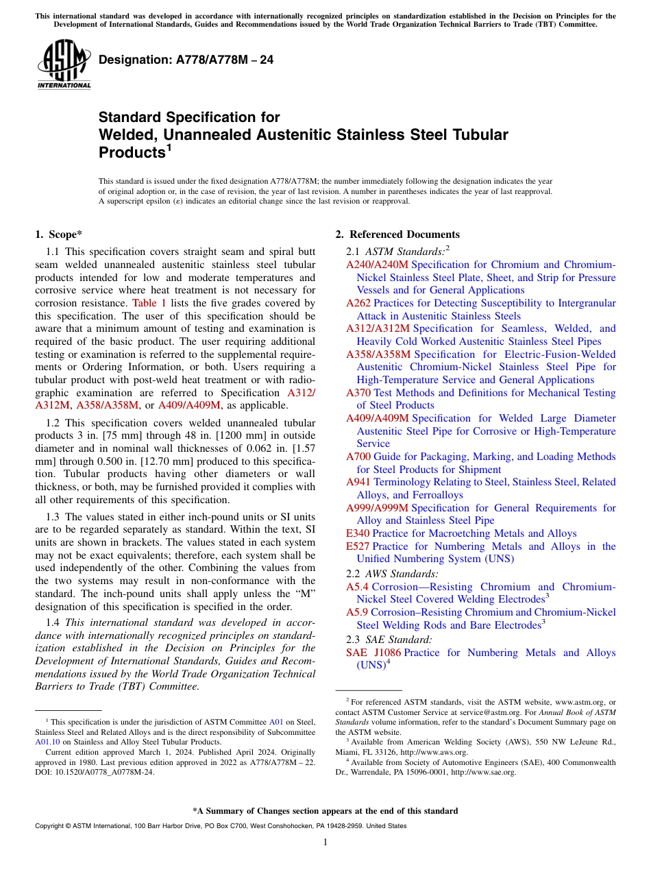 ASTM A778 - A 778M - 24.pdf_第1页