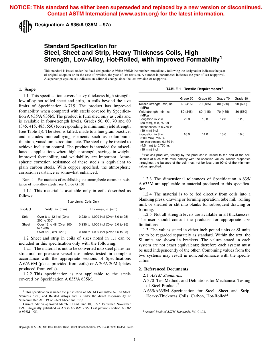 ASTM A936 - A 936M - 97a.pdf_第1页
