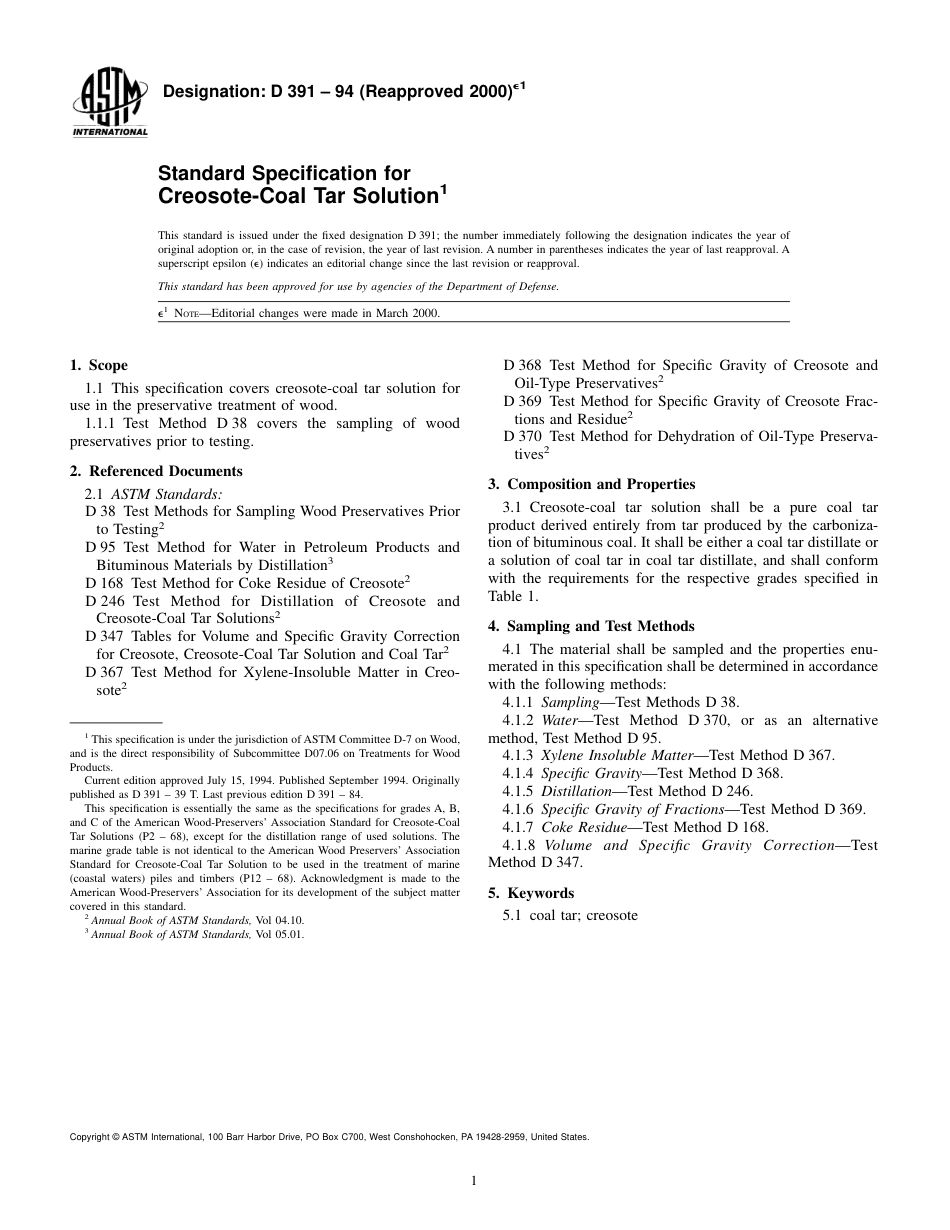 ASTM D391 - 94 (2000)e1.pdf_第1页