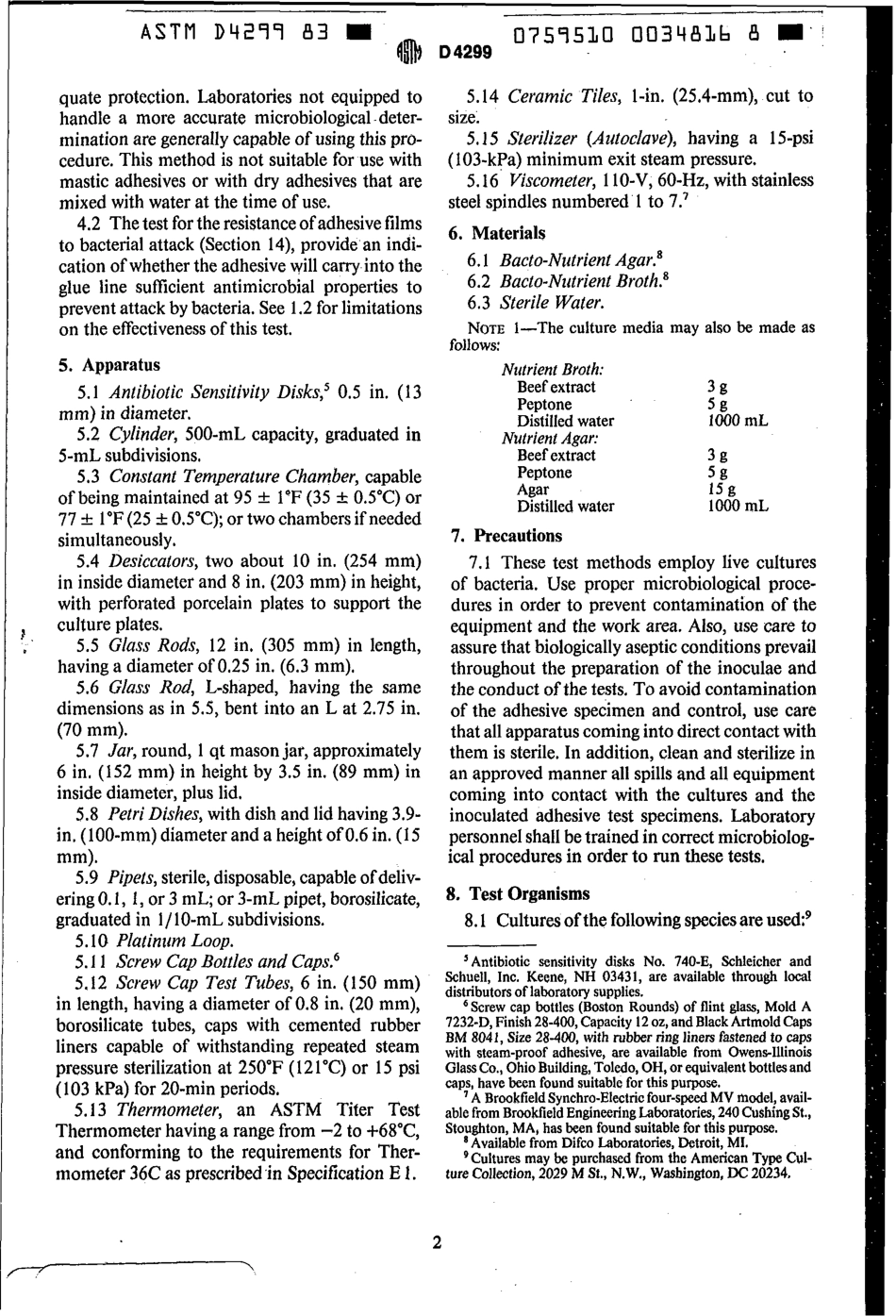 ASTM D4299 - 83 scan.pdf_第2页