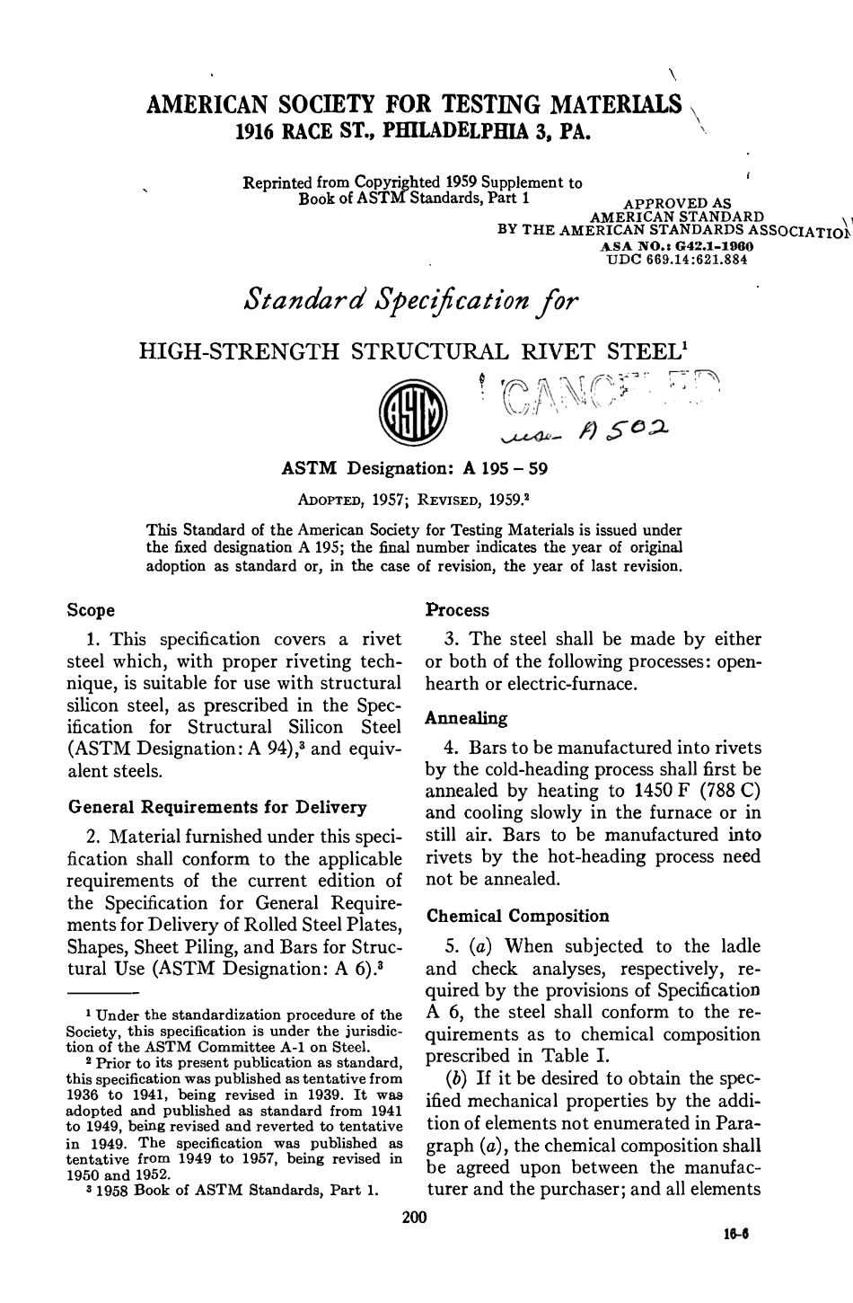 ASTM A195 - 59 scan.pdf_第1页