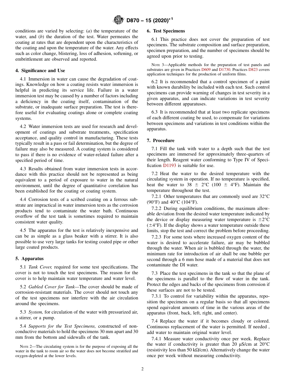 ASTM D870 - 15 (2020)e1.pdf_第2页